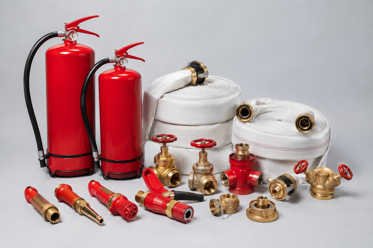 Material hidráulico e elétrico de incêndio