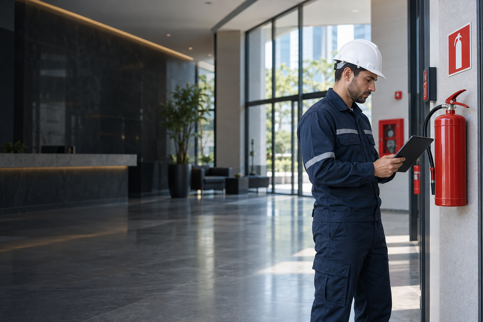 Atendimento técnico para segurança contra incêndio